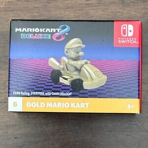 McDonalds Gold Mario Kart &‎ Pink Gold Peach Kart + One Surprise Toy